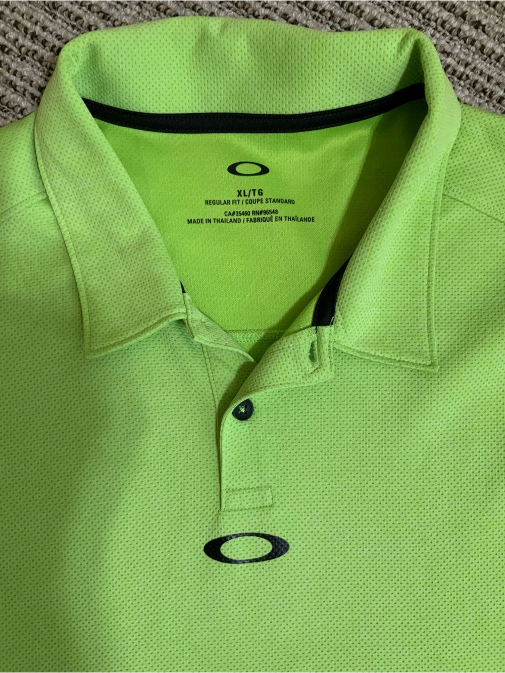 Oakley Men’s Neon Lime Green Performance Polo